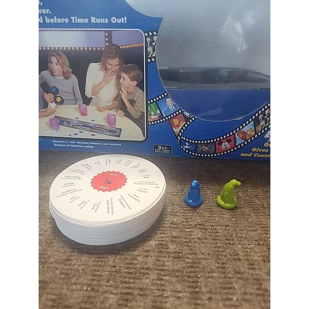 VINTAGE 2001 DISNEY GUESS WORDS Game Box, Cards, Tokens And Instruction Only!